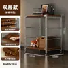 Suporte para Aquário de Peixes Casa de Chão Multi Camadas Estilo Japonês Prateleira de Armazenamento Varanda Ajustável Aspirador Robô de Aquário Prateleira de Armazenamento