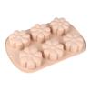Transfronteiriço silicone molde de bolo flor 6-hole fácil desmoldagem molde do bolo doméstico forno ferramenta pode ser cozido