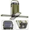 Atacado transfronteiriço de novas luzes de acampamento ao ar livre multifuncionais, apresentando um design dobrável de quatro folhas e energia solar