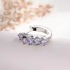 Hensen Versão Coreana Versátil Micro-Incustado Zircônia Argolas Geométricas Brincos Studs de Aço Titânio 316L Agulha Reta Joia para Piercing