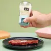 Salero Cuantitativo, Caja de Condimentos Tipo Prensa, Botella Sellada de Vidrio para Sal y Condimentos de Cocina, Cocina Doméstica Precisa