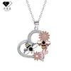 Knn-450 Moda Colgante Pequeña Abeja Margarita, Colgante de Oro Rosa Transfronterizo, Cadena para Clavícula que No se Desvanece