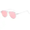 Óculos de Sol com Studs Personalidade Moda 2025 Proteção UV Versátil Aviador Cor de Gelatina