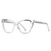Nuevo espejo plano anti-luz azul 2148 personalizado color progresivo montura de gafas de gato Brasil Norteamérica comercio exterior gafas lisas mujer