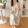Comercio Exterior Verano Nuevo Estilo Camisón de Talla Grande para Mujer con Camisón Colgante con Almohadilla en el Pecho Ropa para el Hogar Vestido Dulce y Holgado para Niña