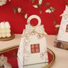 Caixa de Doces Criativa para Casamento Luxo Acessível Casamento Noivado Caixa de Embalagem para Doces de Casamento Design de Laço Caixa de Presente para Lembrancinha