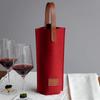 Conjunto de feltro para garrafa de vinho tinto individual 750ml vinho bolsa de presente portátil vinho bebida bolsa de presente
