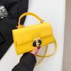 2024 primavera nova moda PU bolsa ombro crossbody pequena bolsa quadrada retrô bolsa feminina estilo ocidental textura bolsa pequena