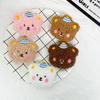 Desenho animado fofo urso broche de pelúcia atacado menina japonesa coração acessórios para cabelo bolsa pingente caixa de presente acessórios para roupas