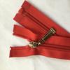 No. 5 Rojo Cremallera Abierta Ropa Ropa de Trabajo Cremallera Nylon Uniforme Escolar Solapa Top Cremallera Se Puede Personalizar en Tamaño
