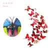 Adesivos de Parede Borboleta 3D Adesivos de Geladeira Decorações Artesanais Decorativas para Janela Papel de Parede Borboleta PVC Cor Total H-003
