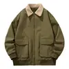 2026 Nueva Chaqueta de Vuelo para Hombre de Béisbol Transfronteriza, Elegante y Versátil, Abrigo Casual con Cuello Solapa