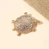 Venta Caliente Transfronteriza Dibujos Animados Europeos y Americanos Personalidad Tortuga Animal Broche Decoración para Abrigo de Mujer Pines Accesorios Corsage Listos para la Venta