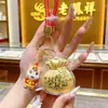 Bolsa de la Suerte Oro 999 Colgante para Teléfono Llavero Accesorio Buena Suerte Cadena para Teléfono Móvil Regalo para Influencer Transmisión en Vivo