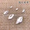 Al por mayor Taiwán acrílico cosido a mano forma de ojo de caballo de taladro plano doble agujero blanco taladro accesorios de ropa zapatos uña de mano taladro