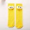Calcetines para niños Ojos grandes tridimensionales Uso recto delantero y trasero Calcetines para bebé Lindo Dibujo animado Calcetines apilados para bebé