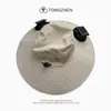 Sombrero de Sol con Ventilador Solar de Ala Ancha para Hombres Verano Pesca al Aire Libre Sombrero de Protección Solar Anti-UV Sombrero de Montañismo para Mujeres