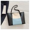 Nova Bolsa Feminina 2025, Combinação de Cores Estilosa, Retrô, Simples e Atmosférica, Para o Trabalho, Casual, Bolsa de Ombro/Mão Tote de Grande Capacidade