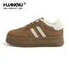 Zapatillas de Entrenamiento Alemanas de Suela Gruesa Universales para Mujer, Nuevo Modelo de Invierno 2025, Tenis Casuales Marrón Melard, Zapatos Cálidos de Algodón