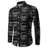 Nueva camisa de hombre europea y americana con estampado de Halloween, de Amazon, eBay y AliExpress, camisa informal personalizada de moda.