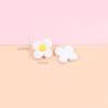 Hecho a mano DIY baratija número huevo flor pinza para el pelo crema goma accesorios agujero zapatos DIY accesorios resina pequeños accesorios