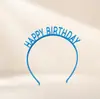 Chapéu de Aniversário Estilo Ins com Glitter Feliz Aniversário Faixa Grande Headwear DIY para Festa de Aniversário