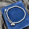 Pulsera Casual y de Moda con Hebilla S de Plata Chapada en Cobre, Campana de Hielo Triturado, Joyería de Mano como Regalo de Cumpleaños para Amigos
