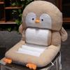 Cojín de Pingüino Oficina Sedentario Cojín Lumbar Respaldo Asiento Integrado Cojín de Glúteos Engrosado Calefactable Invierno