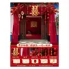 Decoraciones Especiales para Bodas, Arreglos para Bodas en Jardín al Aire Libre, Banderines de Gasa, Juegos de Guirnaldas, Colgantes Festivos para Puerta de Patio
