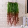 Planta de simulação de grama longa material para parede de plantas parede de plantas verdes orquídea suspensa simulação grama aquática grama aérea grama dragão Branco