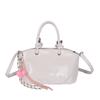 Nuevo Producto Transfronterizo Simple Nicho Casual Alta Calidad Portátil Bolso de Cubo Versátil para Mujer para Desplazamiento Color Sólido Bolso Bandolera