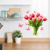 Fun-F692 Tulipán Pintado Baño Inodoro Hogar Pared Fondo Decorativo Pegatina de Pared Venta al por Mayor