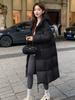 Chaqueta de Algodón con Relleno Cloud Puff para Mujer, de Longitud Media, Nueva 2026 Abrigo Puffer de Invierno Engrosado, Abrigo de Algodón hasta la Rodilla