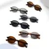Venta Directa de Fábrica Gafas de Sol de Gama Alta para Mujer con Forma Ovalada Pequeña, Protección UV, Marco Redondo con Inserto de Pines de Acetato de Triacetilo