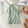 Falda Bordada Artística de Algodón y Lino Vintage para Mujer, Falda de Corte A Bordada Holgada Estilizadora Estilo Chino con Dobladillo Ancho