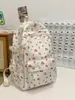 Mochila Pronta para Uso Transfronteiriço para Mulheres, Mochila Escolar de Grande Capacidade para Alunos do Ensino Fundamental, Mochila Escolar Doce Floral, Novo Estilo para Alunos do Ensino Fundamental