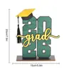 Temporada de Graduación 2026 Transfronteriza Soporte Decorativo de Madera para Exhibición Regalo de Graduación Decoración de Ambiente para Fiesta de Graduación Adornos de Mesa