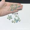 Pétalos de vidrio checo de calidad 9*13 mm pétalos de flor de gema flor facetada accesorios para joyería DIY materiales hechos a mano