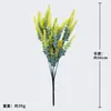Lavanda artificial aterciopelada y espigas de trigo, nuevas plantas de plástico para maceta transfronterizas para decoración de jardín, plantas verdes artificiales al por mayor del fabricante