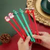 Caneta gel de desenho animado de Natal alto valor de cor atividades de Natal compartilhar pequenos presentes prêmios para estudantes caneta de presente material de escritório atacado