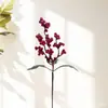 Cipó de Frutas Vermelhas Artificiais, Frutas da Fortuna Festivas DIY Frutas de Acácia, Cipó de Flores de Natal Artificiais, Decoração de Parede com Flores Penduradas