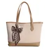 Bolso de Mano Transfronterizo de Gran Capacidad para Mujer 2025 Nuevo Estilo Textura Simple Empalme Bolso de Hombro Bolso Tote Casual para Viajes Diarios