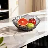 Nuevo Lujo Ligero Ins Plástico Tazón de Frutas Hotel Sala de Estar Mesa de Café Moderna Exquisito Tazón de Fruta Seca Plato de Bocadillos Bandeja de Almacenamiento