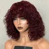 Amazon Nuevo Set de Pelucas para Mujer Peluca Afro Pequeño Rulo Corta Rizada Peluca Completa Superior Peluca Degradada Set