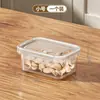Caixa Selada de Plástico de Grande Capacidade, Caixa Congeladora Específica para Geladeira de Grau Alimentício, Caixa de Armazenamento Retangular para Preparo de Alimentos