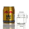 Al por mayor en stock botellas pequeñas de miel embotellada 45 ml de seis lados mermelada pepinillos enlatados botellas de vidrio botellas vacías