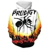 Comercio exterior transfronterizo popular impresión digital 3D suéter de manga larga para hombre europeo y americano thriller de terror sudadera con capucha de graffiti abstracto