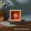 Marco de fotos con relieve de pan de oro, adorno de regalo, calabaza de la fortuna, bolsa de la suerte, marco de madera de paz y alegría, decoración de escritorio, venta al por mayor