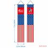 Decorações de Festa Amazon Mais Vendidas Transfronteiriças Cortina de Porta de Varanda Bandeira do 250º Aniversário Americano Dia da Independência Couplets Personalizados