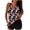 Transfronterizo Nuevo 2025 Traje de Baño Europeo y Americano Playa Conservador Boxer Briefs Cubre Vientre Tankini Traje de Baño Traje de Baño Dividido